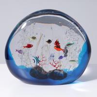 Large Elio Raffaelli AQUARIUM Sculpture, 16W, Murano - Sold for $2,688 on 02-21-2026 (Lot 505).jpg